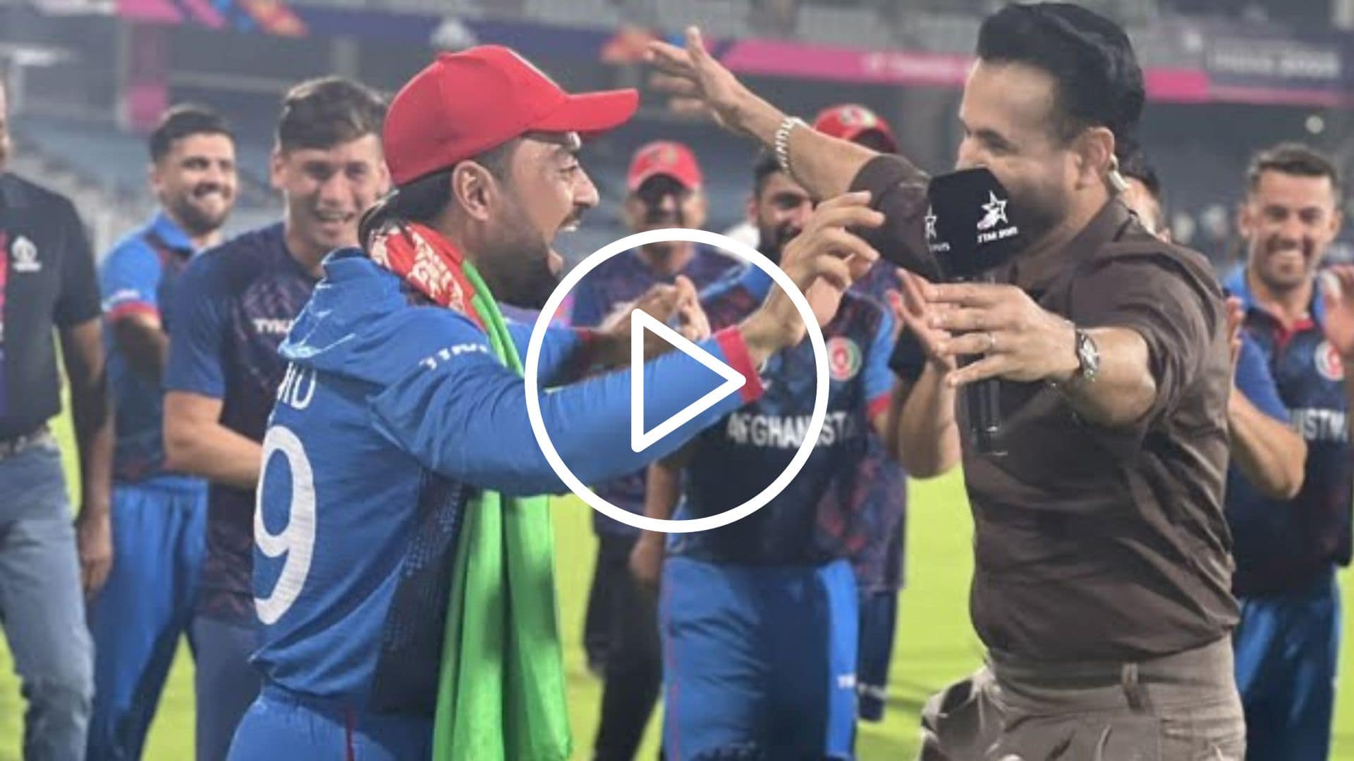 [Watch] Rashid Khan Dances With Irfan Pathan After Afghanistan Win Over PAK